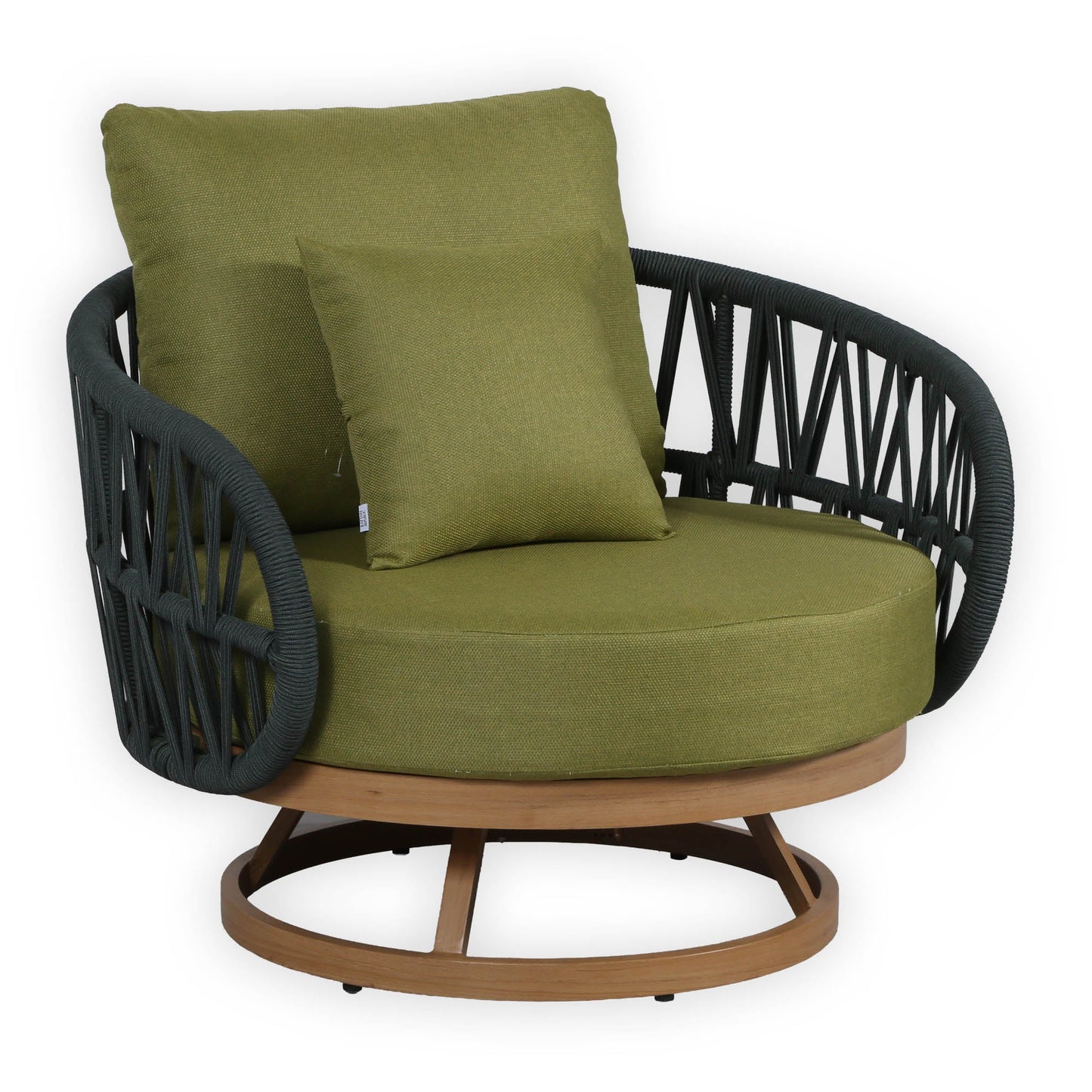 IN STOCK | Luna Range Olive Green Rope Sofa Set with Green Cushions