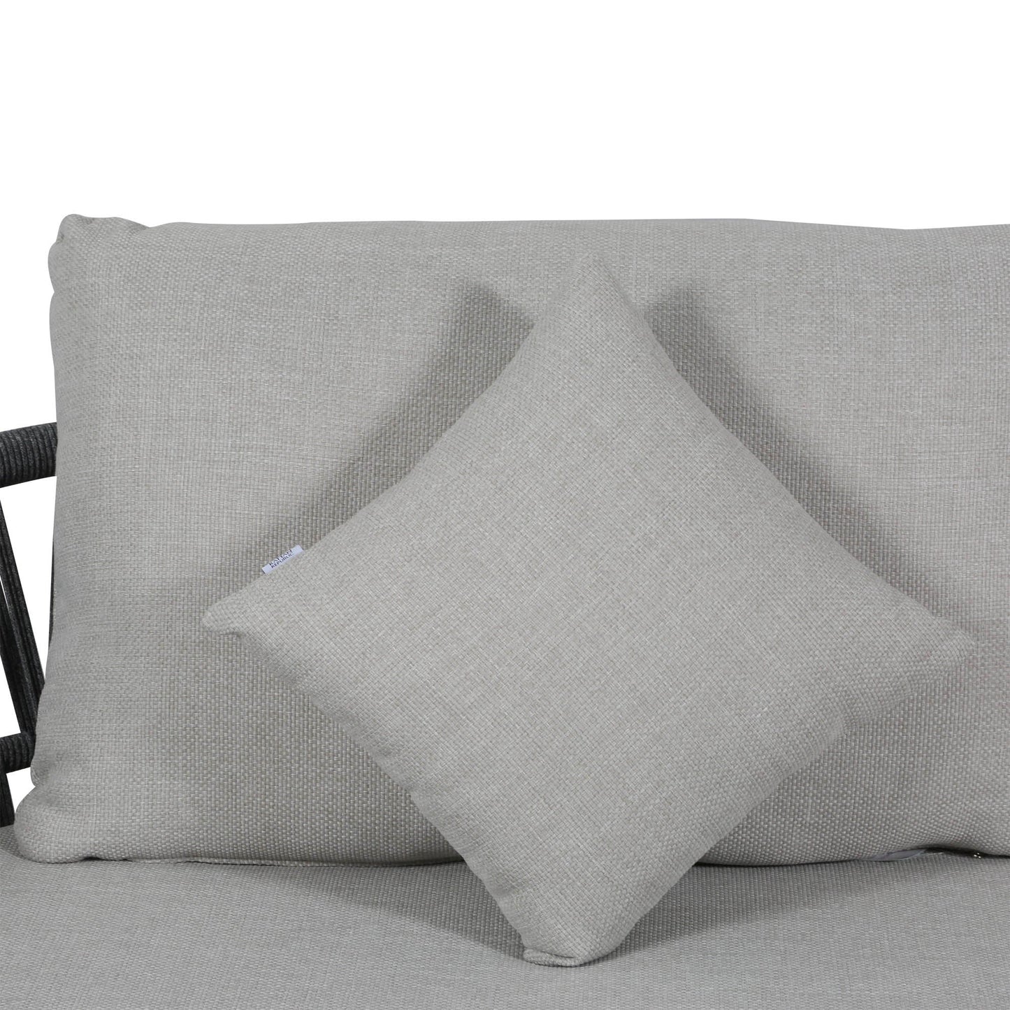 IN STOCK | Luna Range Dark Grey Rope Sofa Set with Grey Cushions