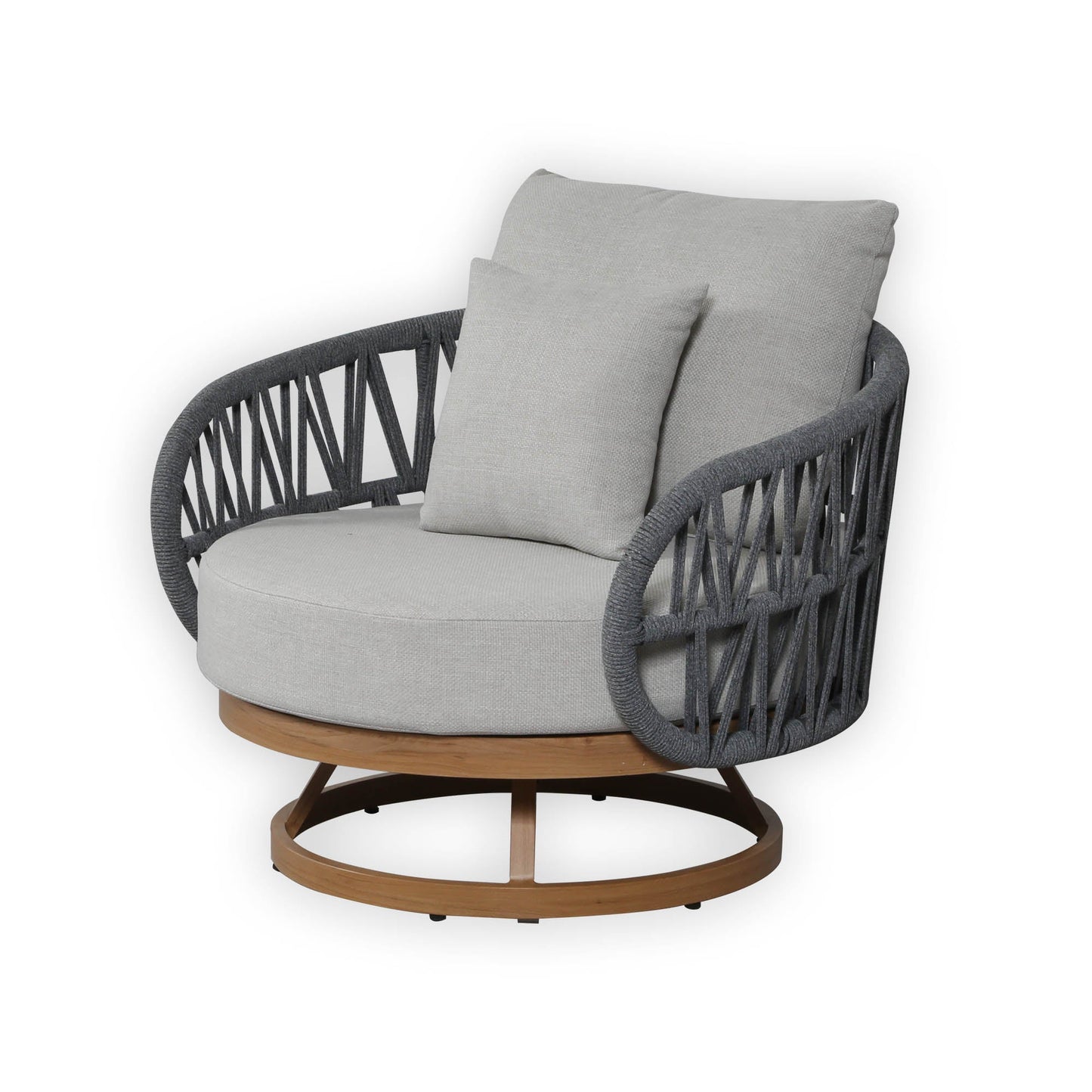IN STOCK | Luna Range Dark Grey Rope Sofa Set with Grey Cushions