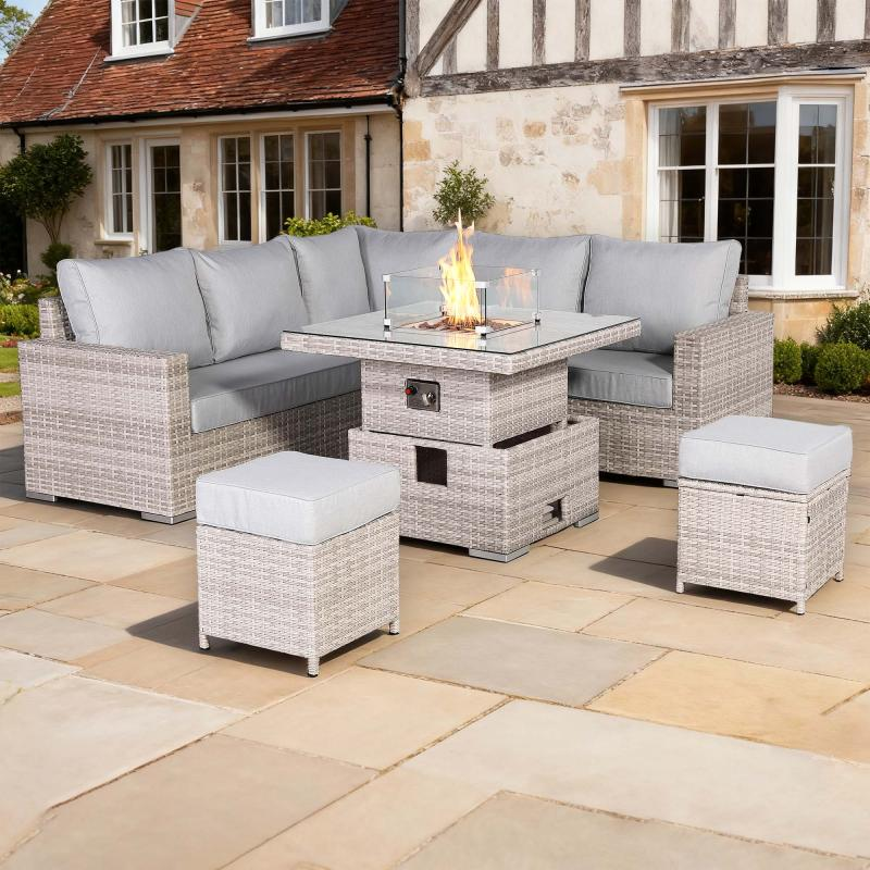 R71-Protective Cover For Aurora Range High Back Corner Sofa Set with Rising Table