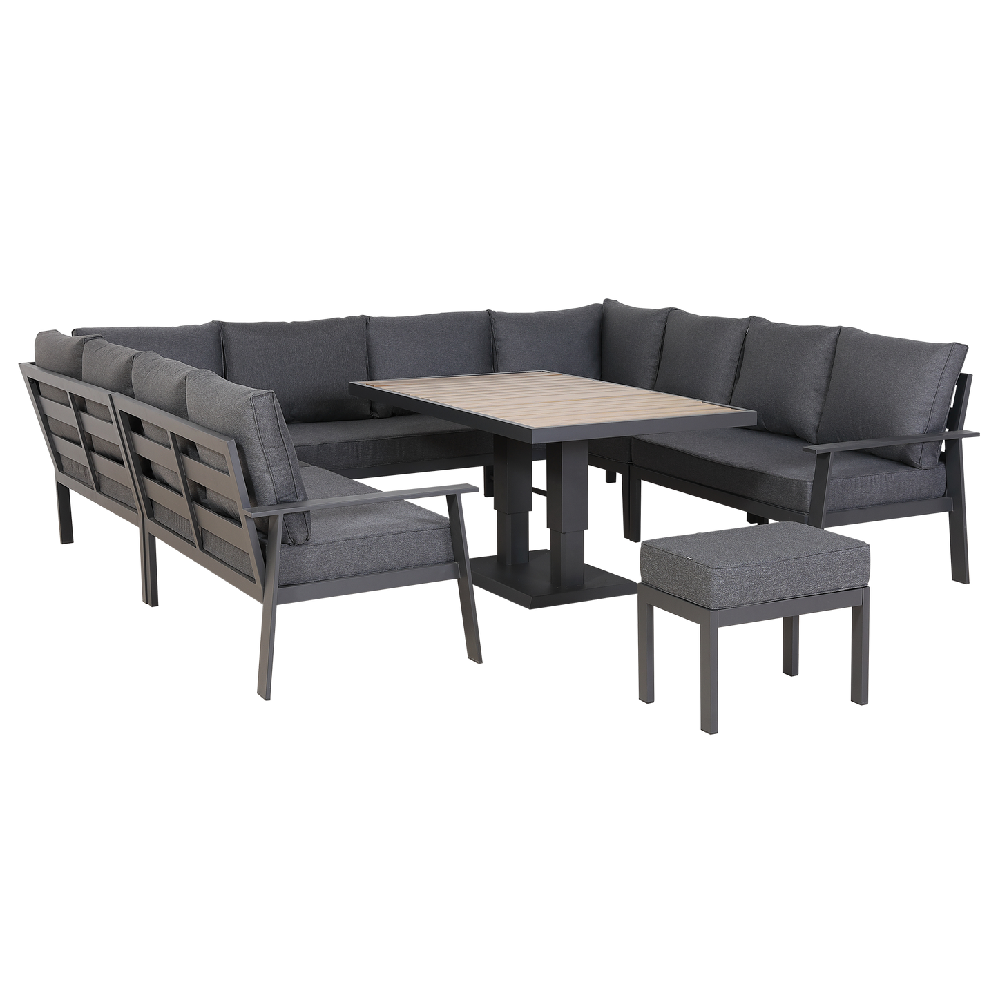 Titan Range U-Shape Corner Sofa Set with Rising Table