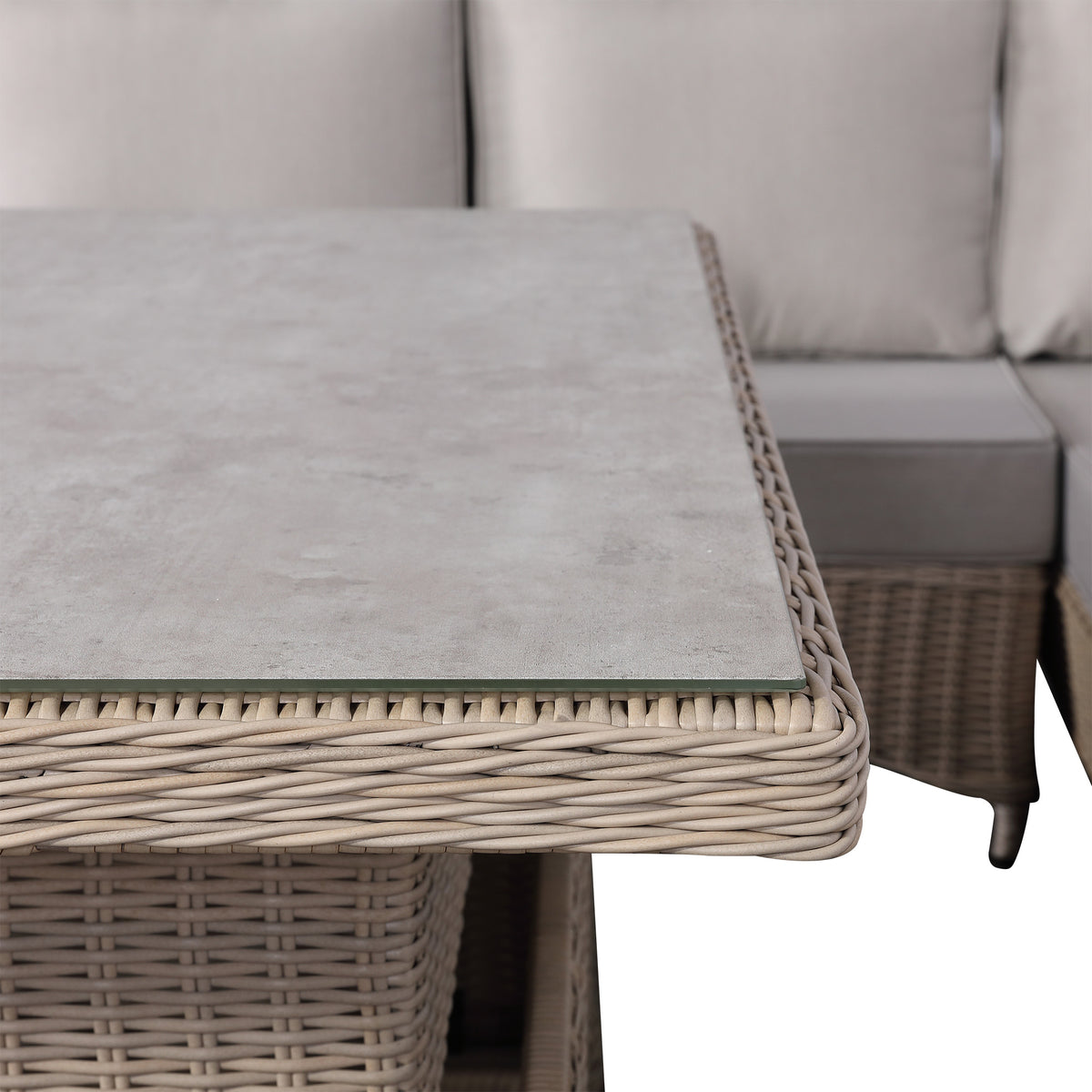 Oxford Range Left Hand Corner Sofa Set with Footstools and Rising Table
