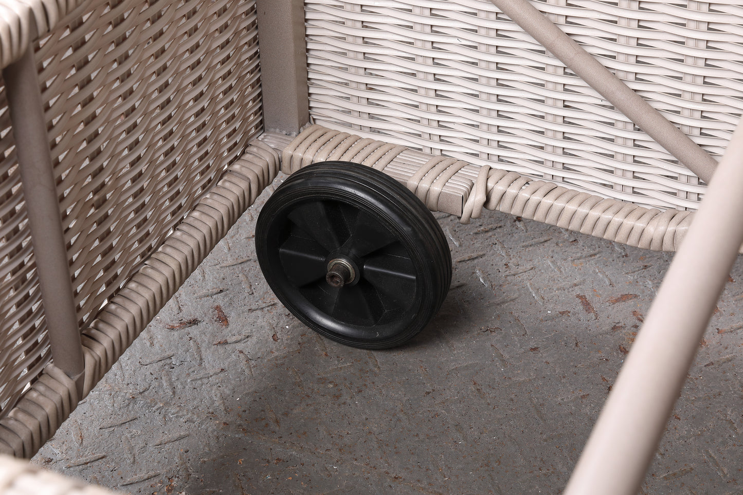 Oxford Range Reclining Sun Lounger Set with Storage Side Table