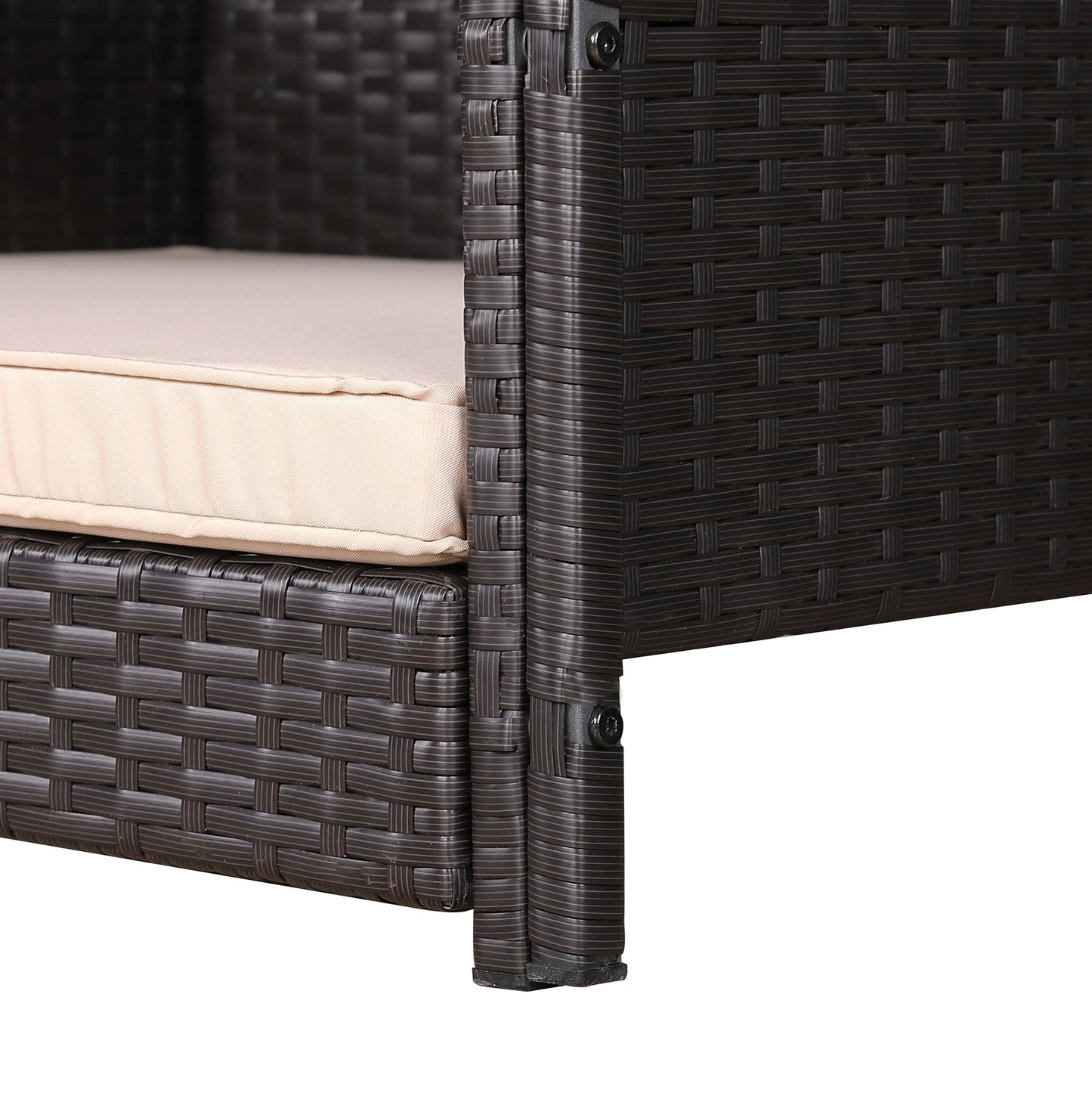 IN STOCK | Nest Range - Wicker Raised Dog House | Rattan Dog Bed for Indoor/Outdoor with Removable Roof & Cushion (Brown) - Available in S, M, L