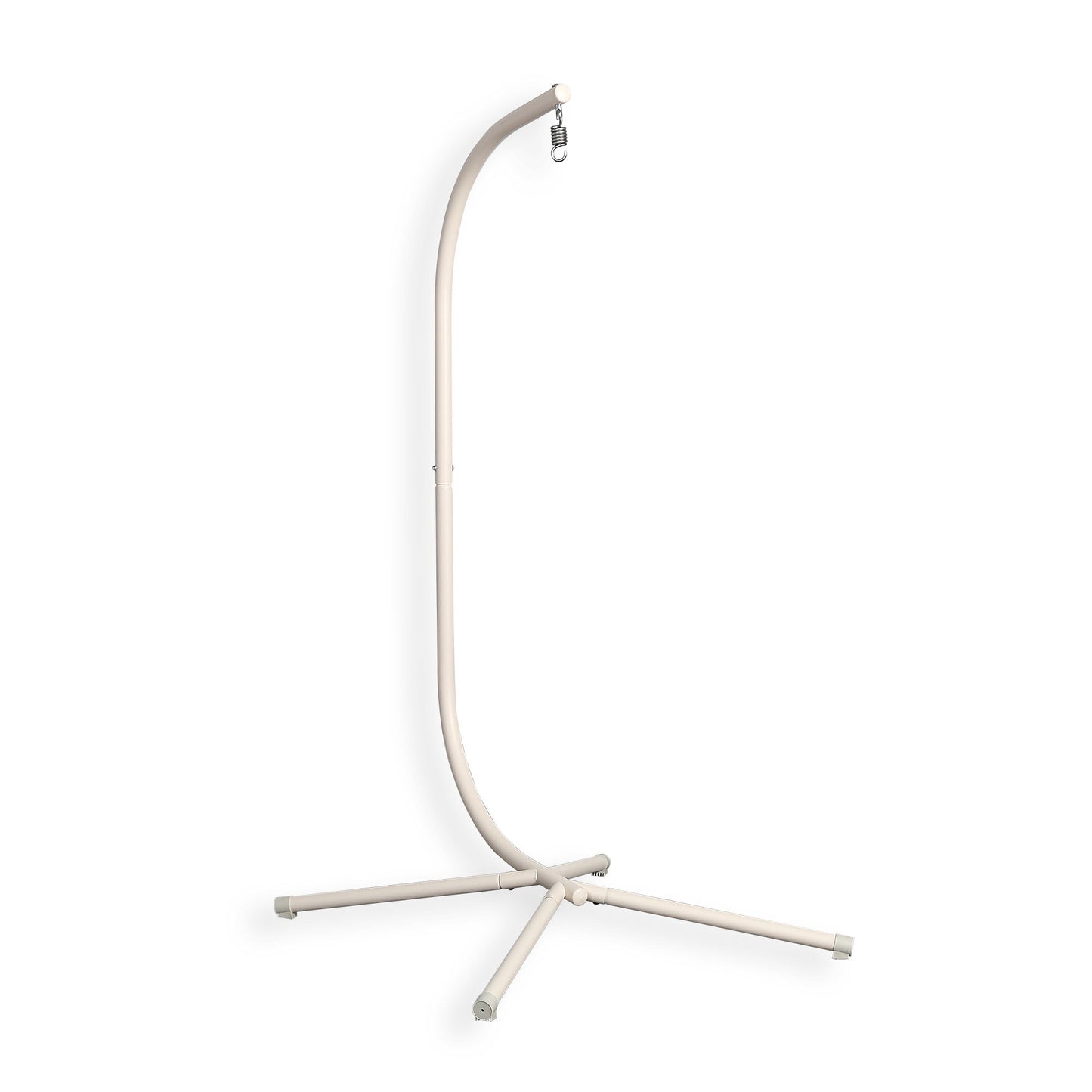IN STOCK | Nest Hanging Egg Swing Chair with Stand, Thick Showerproof Cushions, for Living Room,Balcony or Outdoor, Grey Weave & Beige Stand(RR-EC-01)