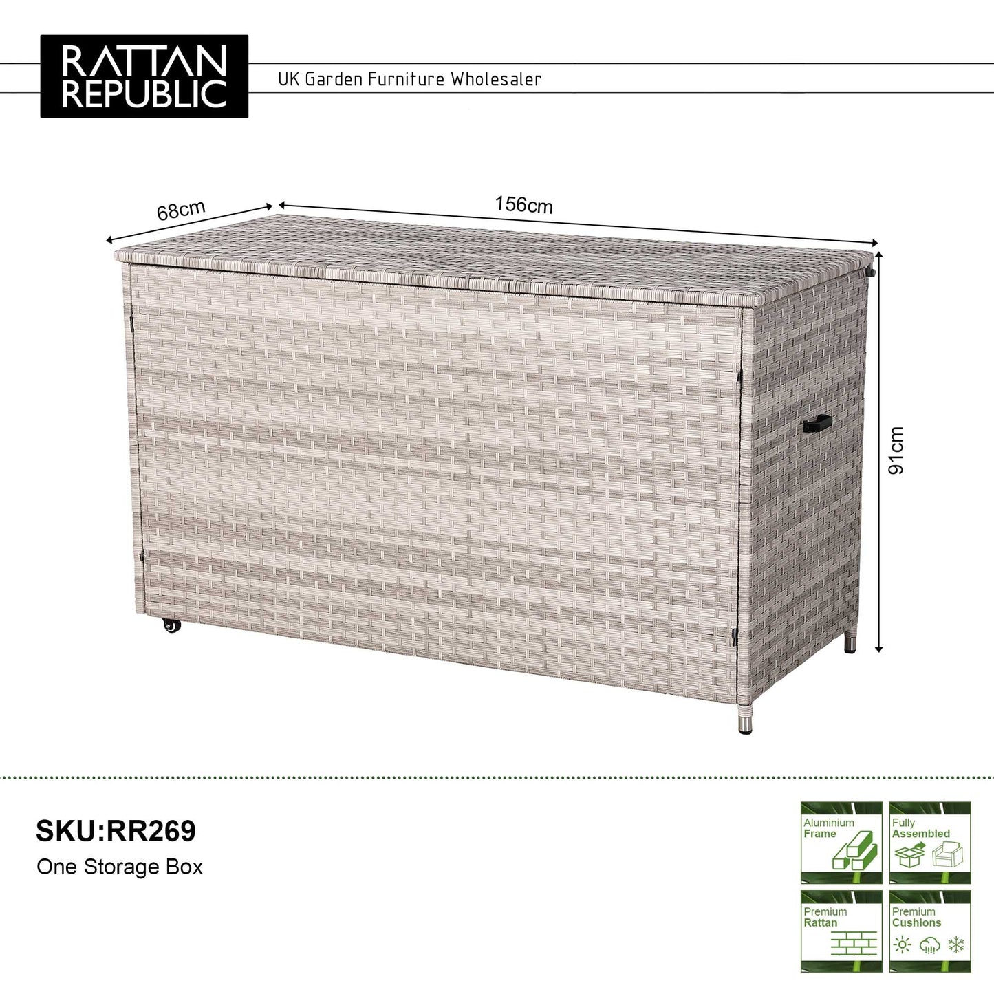 Havana Range Aluminium XXXLarge Storage Box