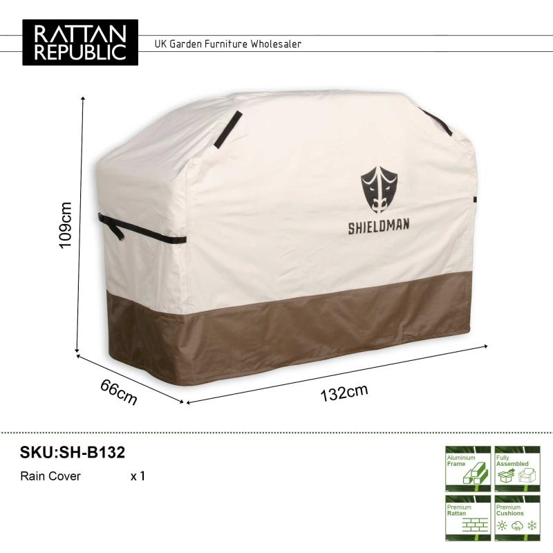 SH-B132-(132x66xH109cm) BBQ Heavy Duty Waterproof Cover for Barbecue