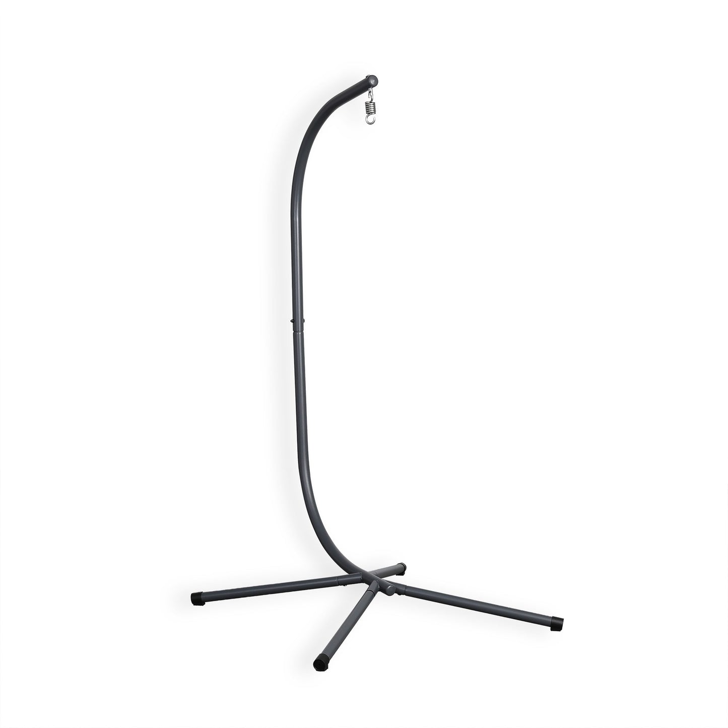 IN STOCK | Nest Hanging Egg Chair with Stand, Thick Showerproof Cushions, for Living Room,Balcony or Outdoor, Grey Weave & Black Stand (RR-EC-02)
