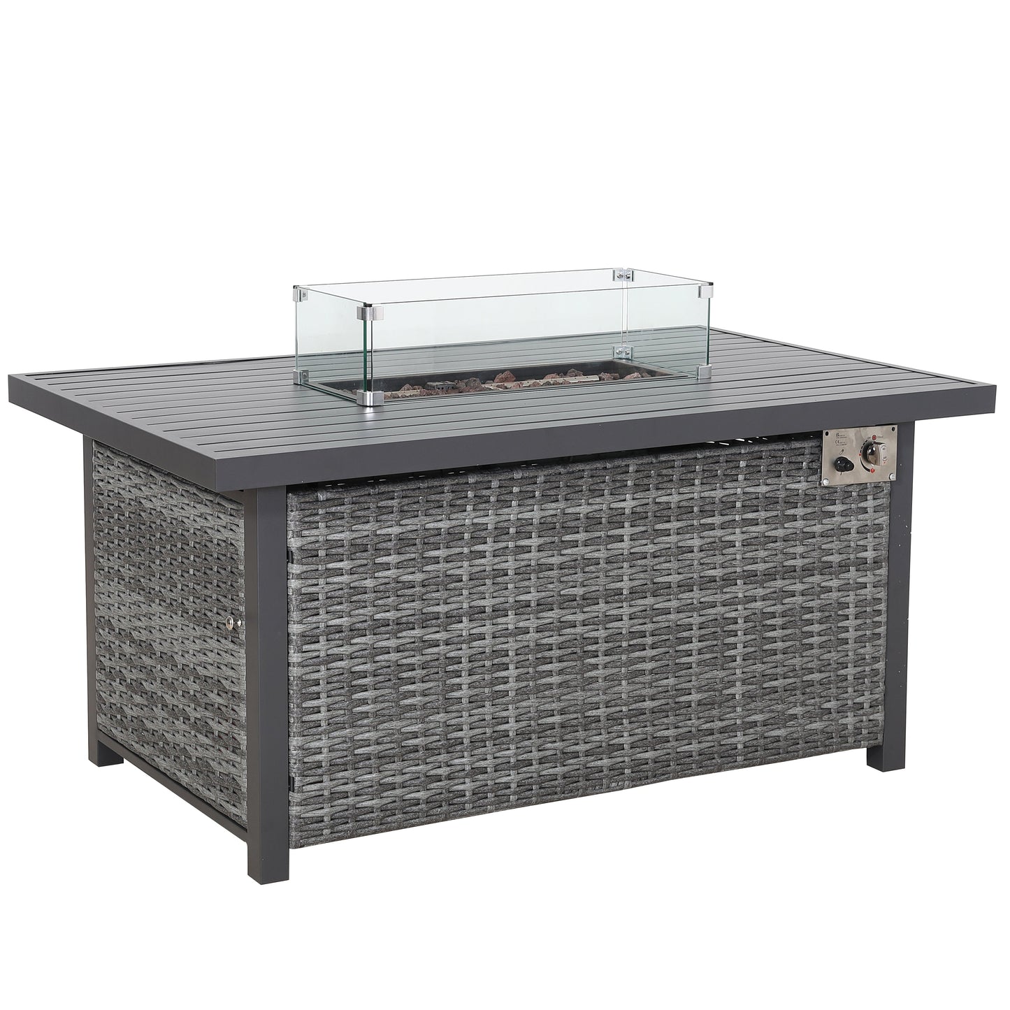 Titan Range High Back Left Hand Corner Sofa Set with Fire Pit Table