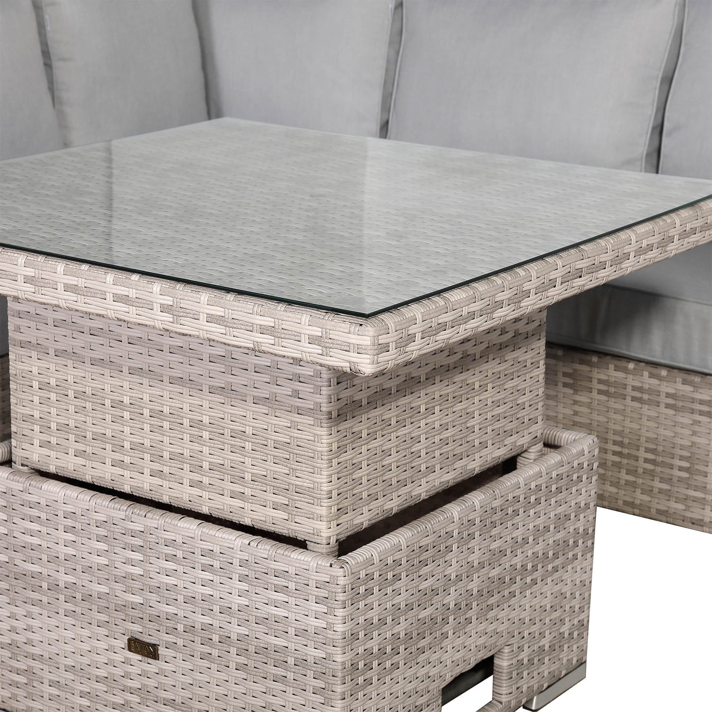 Aurora Range High Back Corner Sofa Set with Rising Table