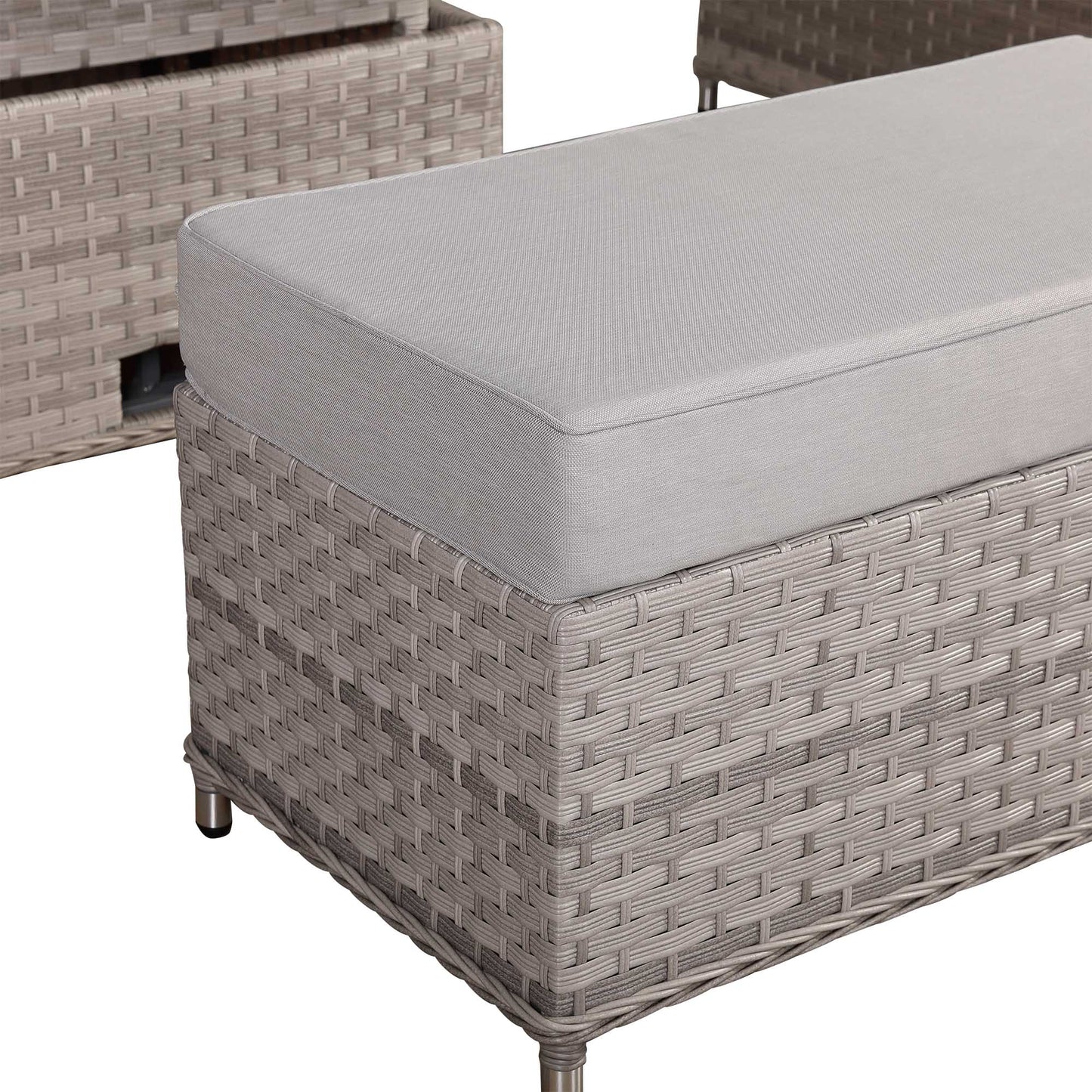 Havana Range Round Corner Sofa Set with Rising Table