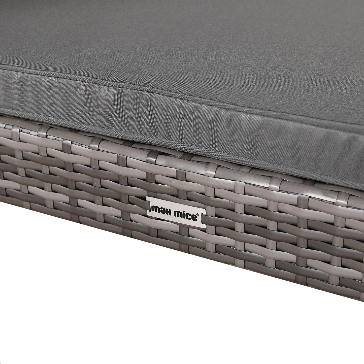 IN STOCK | Nest Range - Wicker Raised Dog House | Rattan Dog Bed for Indoor/Outdoor with Removable Roof & Cushion (Grey) - Available in S, M, L